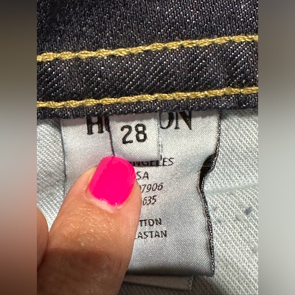 HUDSON Low Rise Signature Boot Cut Flap Pocket Jeans Elm Size 28 - Picture 8 of 14